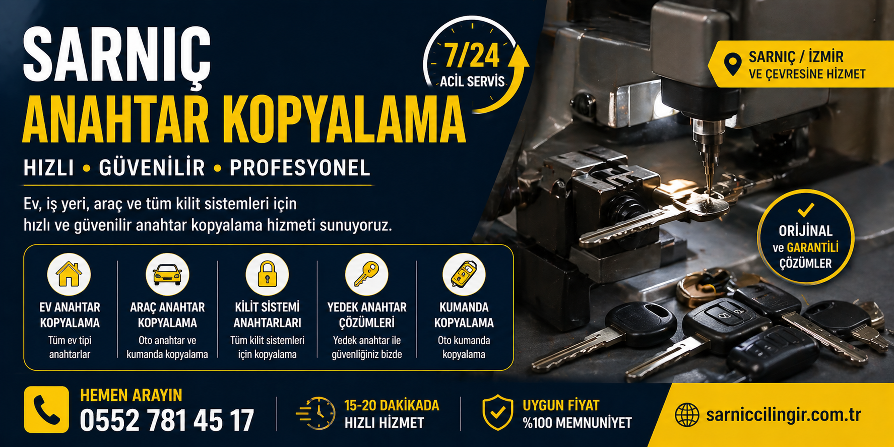 Sarnıç Anahtar Kopyalama
